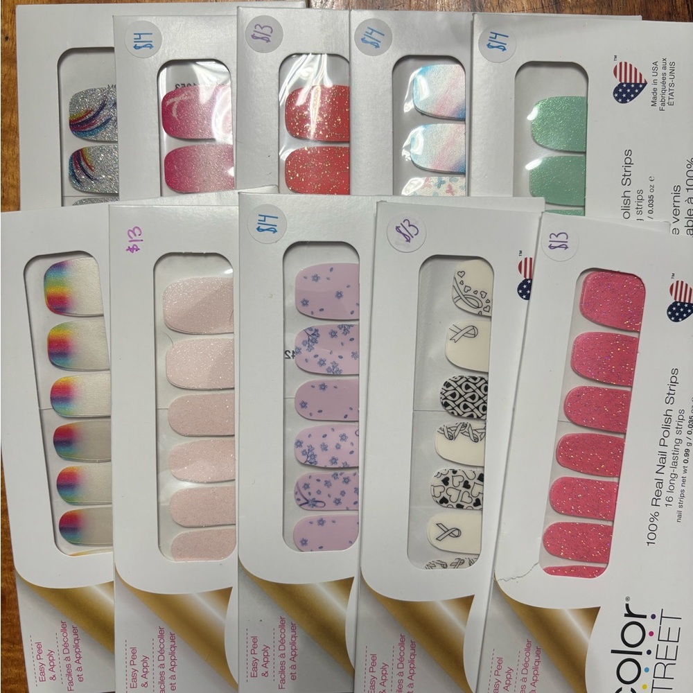 Color Street Vibrant Nail Polish Strips Collection